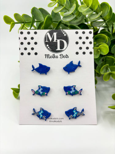 St Peter's Primary School Collins Sharks House Stud Earrings