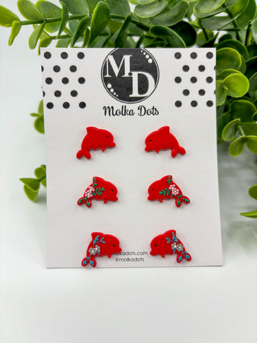 St Peter's Primary School Kennedy Dolphins House Stud Earrings