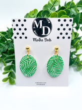 Load image into Gallery viewer, Daintree Resort  *STUD ONLY* Oval Ball Stud Dangle Earrings (#093)