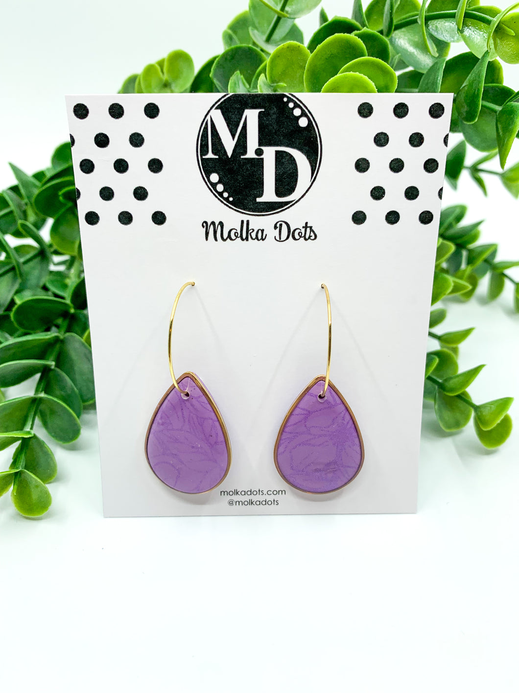 Pasadena Teardrop Hoop Earrings (#107)