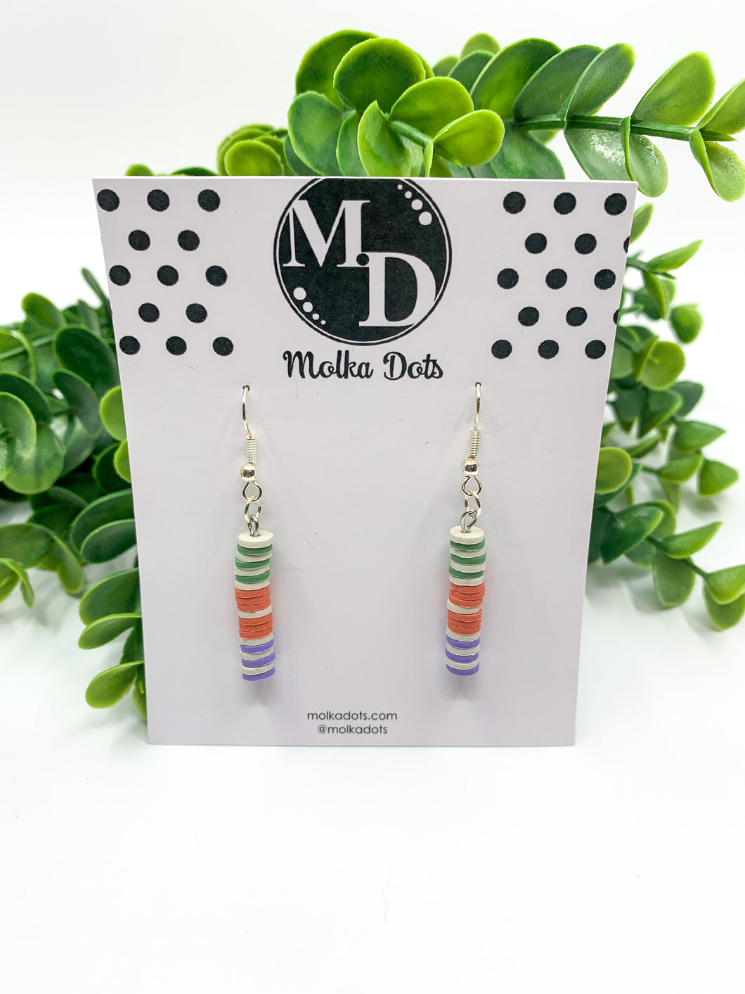 Multi Beaded Hook Earrings (#032)